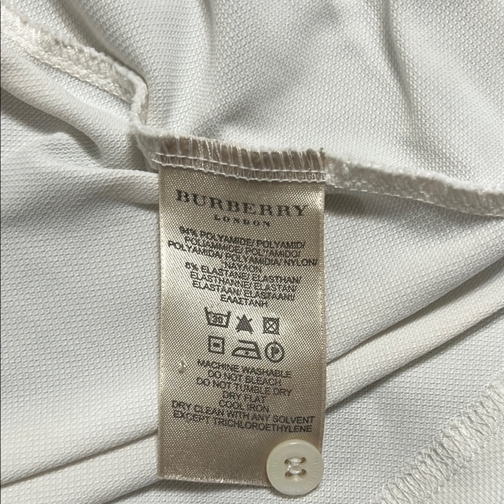Burberry Classic White Polo Shirt - Picture 6 of 11